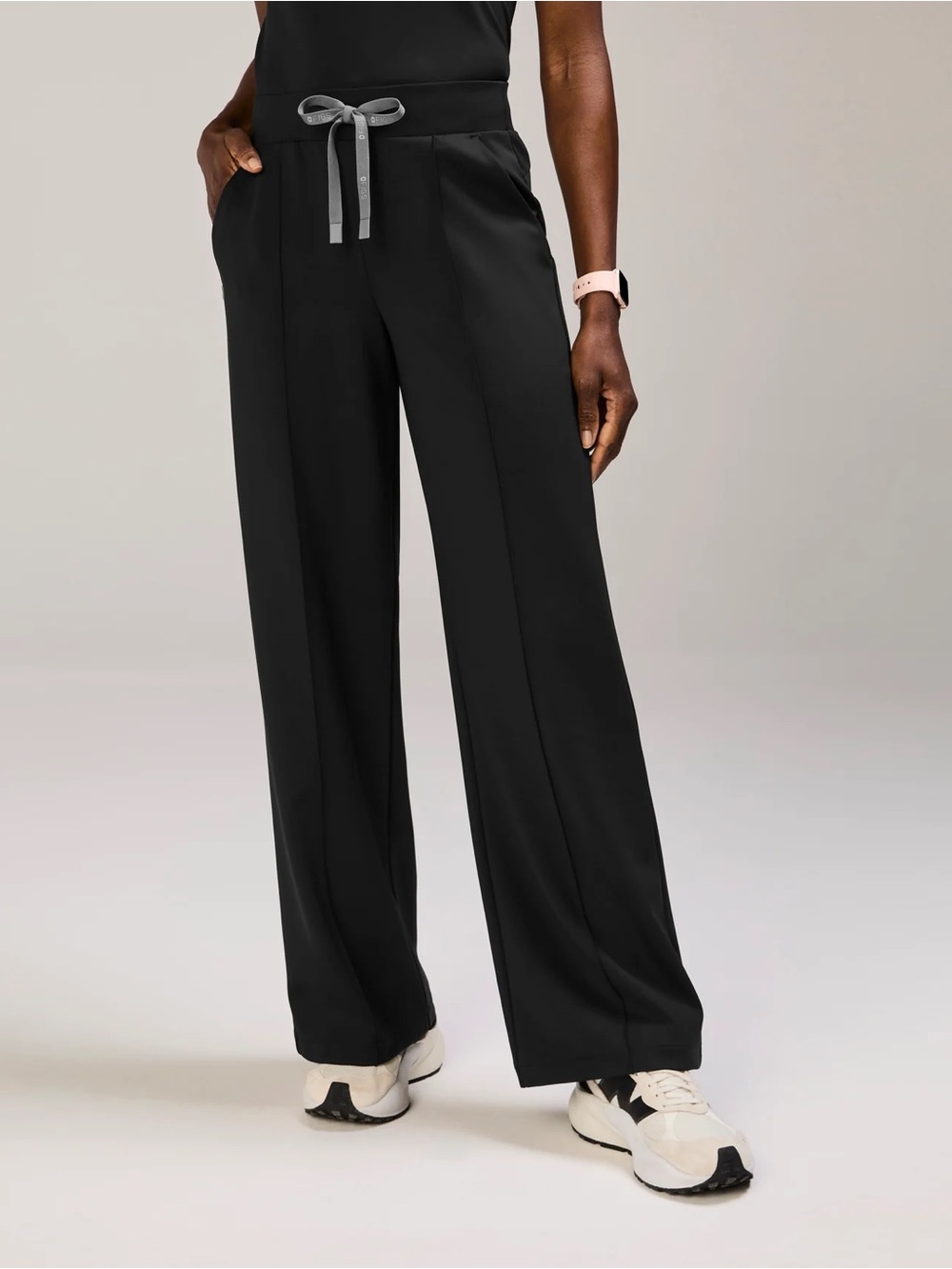Figs Salina High-Rise Wide-Leg Scrub Pant- L Tall